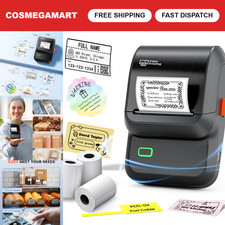 Portable Bluetooth Label Maker Machine, Thermal Printer with 3 Tapes - Black picture