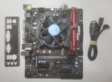 MSI B250M PRO-VD Motherboard Core I5-6500, 4GB RAM, IO Shield #2267 picture