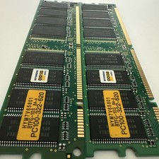 ⭐️⭐️⭐️⭐️⭐️ Hyundai SDRAM Non ECC PC-100 100Mhz 168-pin 3.3v 64MB Memory picture