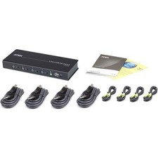 ATEN CS724KM 4 Port USB KM Switch (Cables Included) Boundless Switching Support picture