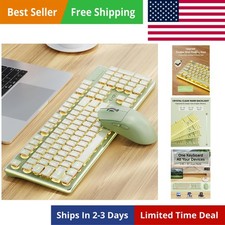 V3 Wireless Keyboard and Mouse Combo, Bluetooth/2.4G Rechargeable Light up Qu... picture