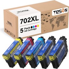 5PK T702XL Compatible Ink Cartridges for Epson WorkForce WF-3720 WF-3730 WF-3733 picture