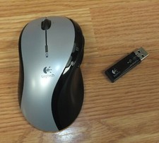 Logitech (MX 610) Left-Hand Laser Cordless Scroll Mouse W/ Receiver *READ* picture