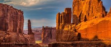 Landscape arches national park rocks nature usa rock Custom Gaming Mat Desk picture