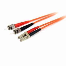 StarTech FIBLCST3 3m Fiber Optic Cable LC to ST Duplex OM1 picture