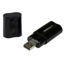 StarTech ICUSBAUDIOB Audio USB Adapter - Plug and Play - Black picture