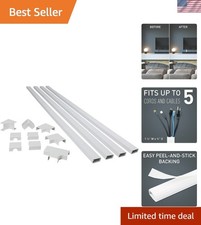 Legrand C310 Cordmate III 11-Piece White Cord Cover Kit - Conceal Up to 5 Cables picture