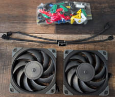 Noctua NF-A12x25 PWM chromax.Black.swap, High-Performance Fan 120mm - Lot of 2 picture