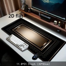 2D Flat Printing 1pc Black Golden Geometric Light And Shadow Mouse Pad And Des picture