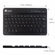Fintie Ultrathin (4mm) Wireless Bluetooth Keyboard for Android Tablet Fire 7, Al picture