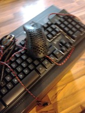 gaming pc desktop with monitor and keyboard picture