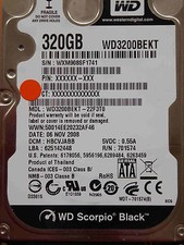 Western Digital WD3200BEKT-22F3T0 DCM: HBCVJABB 06 NOV 2008 WD Black 320GB picture