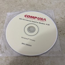 Comp USA 56k PCI Internal Data/Fax Modem V 92 Windows Drivers picture
