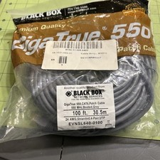EVNSL640-0100 BLACK BOX 100FT GIGATRUE 550 CAT6 PATCH CABLE picture