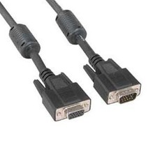 5 Pack of 100Ft SVGA Male to Female Cable w/Ferrite Core picture