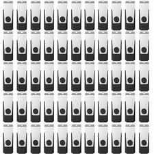 Wholesale 1/10/100pcs 32GB 64GB USB2.0 Metal Swivel Anti-Skid Flash Drive Memory picture