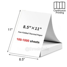 100-1000 Sheets Thermal Printer Paper 8.5 X 11 Inch US Letter Size Thermal Paper picture