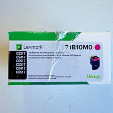 Lexmark 71B10M0 Magenta Toner Cartridge Genuine OEM Open Box CS317 CS417 CX317 picture