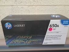 HP CE273A  Magenta Toner Cartridge 650A   Genuine Sealed Box picture