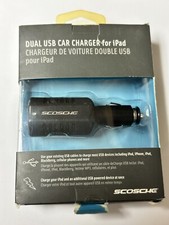 Scosche Dual USB Car Charger for iPhone iPod iPad 2.1 amp Auto Cell Phone charge picture