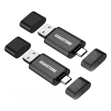 Gigastone 32GB Dual USB Flash Drive 2 Pack USB-A and USB-C Z40 Japan Import picture