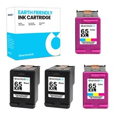 4PK 65XL 65 XL Ink Cartridges fits HP AMP 130, HP DeskJet 3720, ENVY 5020, 5032 picture