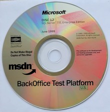 Vintage - Microsoft SQL Server 7.0 Enterprise Edition June, 1999 picture