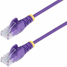 StarTech N6PAT50PLS 50ft Purple Slim CAT6 Ethernet Cable picture