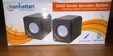 Manhattan 2600 Series Speaker System Compact Stereo Sound USB Powered picture