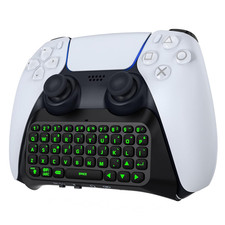 Keyboard for PS5 Controller with Green Backlight, Bluetooth Wireless Mini picture