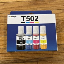 5 pack T502 Ink Refill Bottles For Epson 502 EcoTank, Supertank Printers picture