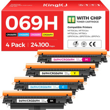 069 069H Toner Cartridge Set High Capacity 4-Pack Compatible for Canon 069H 069 picture