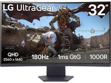 LG UltraGear 32 inch QHD 2K 1440P 180Hz with AMD FreeSync (Adaptive Sync) 1ms picture