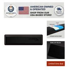 Stylish Black Ergonomic Wrist Rest with Gel Memory Foam for Keyboards & Mice picture