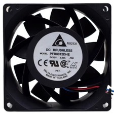 Delta PFB0812DHE 8038 DC12V 3.3A 8CM 80*38MM 3-Wire Silent Server Cooling Fan picture