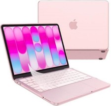 EooCoo for MacBook Neo Case 13 inch 2026, Blush Neo Color Match, Pink Clear picture
