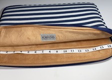 KAYOND Striped Canvas Laptop Sleeve Water-resistant 10-17” Soft Plush Inside picture