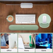 MOSISO Wrist Rest Support for Mouse Pad&Keyboard Set, Antique Green picture