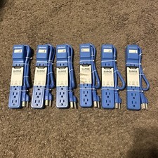 NEW CyberPower 2  ft. Outlet Surge Protector, Blue New-Bundle Of 6 NEW picture