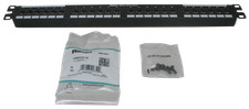 Panduit DP245E88TGY DP5E 24-Port 1RU Cat5e Network Punchdown Patch Panel ~STSI picture