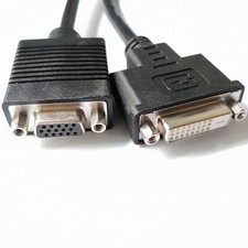 1pc For  split screen dual screen transfer Data cable DVI-I to DVI-D+VGA picture