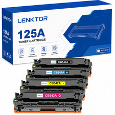 125A CB540A 4PK Toner Set for CP1215 CP1518NI CM1312 M251nw M276nw CP1525nw picture