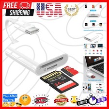 USB C SD/TF Card Reader, Type-C to SD/Micro SD 2 in1 High-Speed Adapter picture