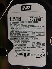 WD15EARS-00MVWB0 Western Digital DCM: HBRNNTJMB | 12 JUL 2013 | 1.5TB  picture
