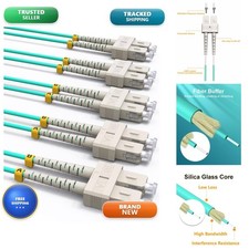 VANDESAIL 5 Pack SC To SC Fiber Patch Cables OM3 VANDESAIL-OM3-SC-SC-2M-5PACK picture