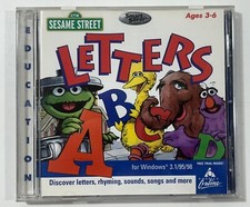 Sesame Street Letters CD-Rom Creative Wonders Windows 1995 picture