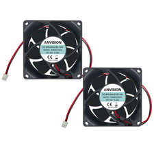 2-Pack 80Mm X 25Mm DC 24V Brushless Cooling Fan, Dual Ball Bearing picture