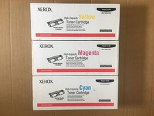 Genuine Xerox Phaser 6120 CMY High Capacity Toners 113R00693,113R00694,113R00695 picture
