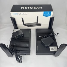 NETGEAR RAX20-100NAS 4 Stream AX1800 WiFi 6 Router Nighthawk Qty 2 picture