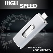 KOOTION 256GB USB 3.1 Flash Drive High Speed Dual Port USB-C/A For PC Smartphone picture